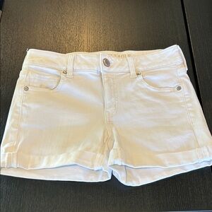 American Eagle Outfitters White Denim Shorts